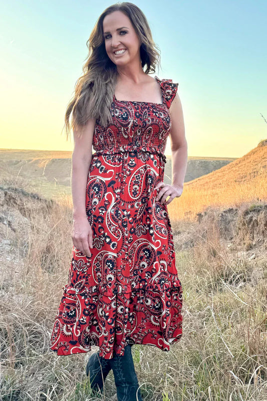 Canyon Paisley Dress