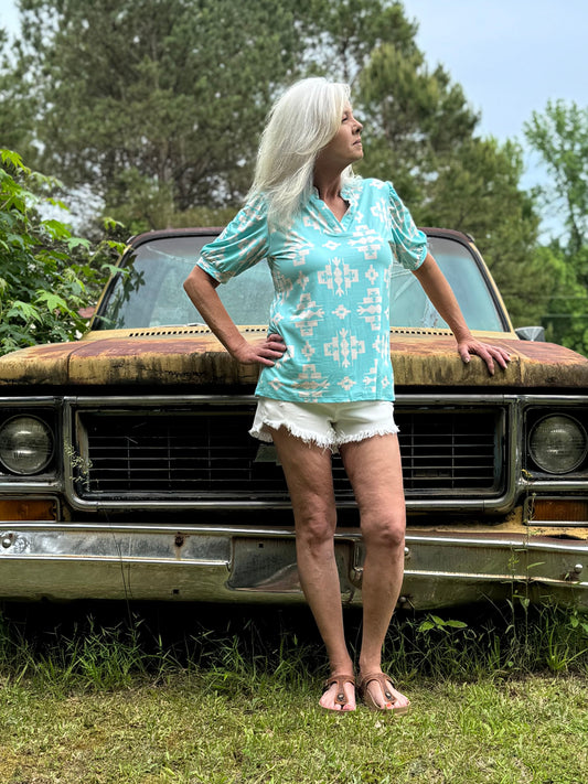 Turquoise Dreams Top