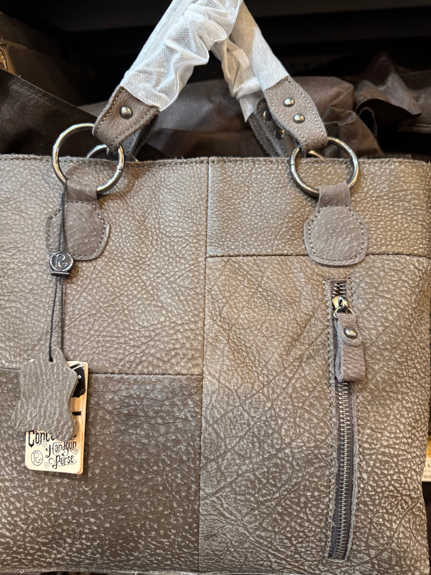 BA2839 Blue Aztec Cowhide Handbag