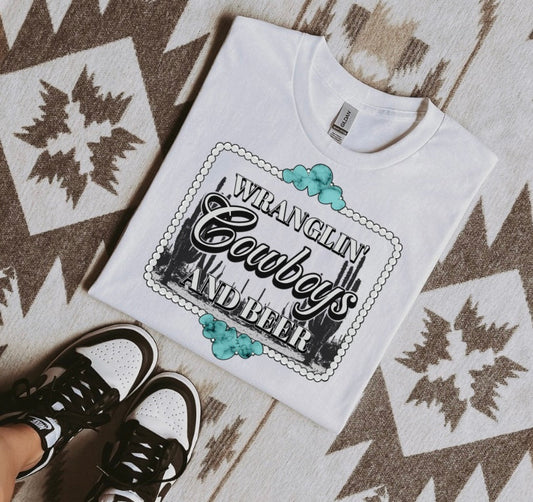 Cowboys & Beer Graphic Tee
