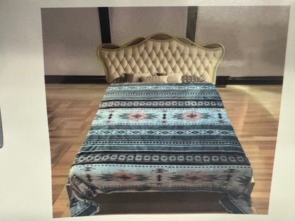 Twin Super Plush Aztec Blankets
