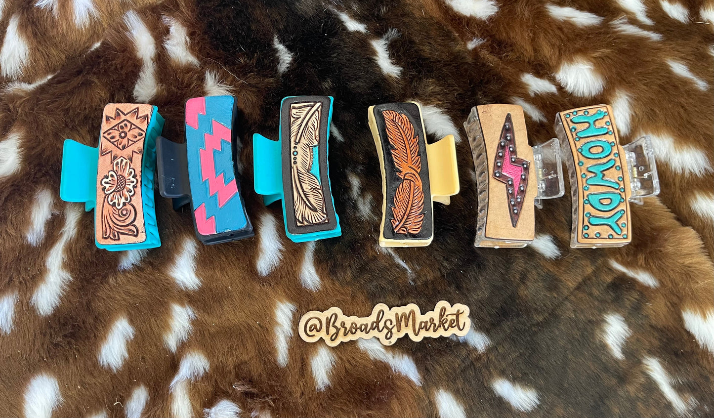 Random Assortment Claw Hair Clips Qty 5