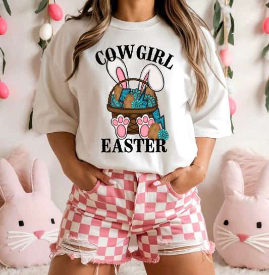 Cowgirl Easter Basket Graphic