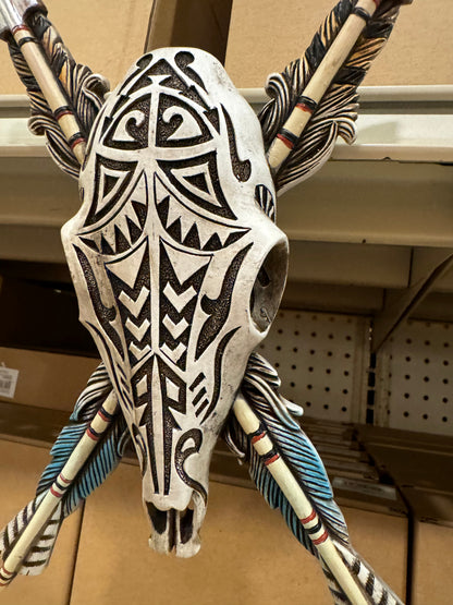 Aztec Arrow Skull Decor