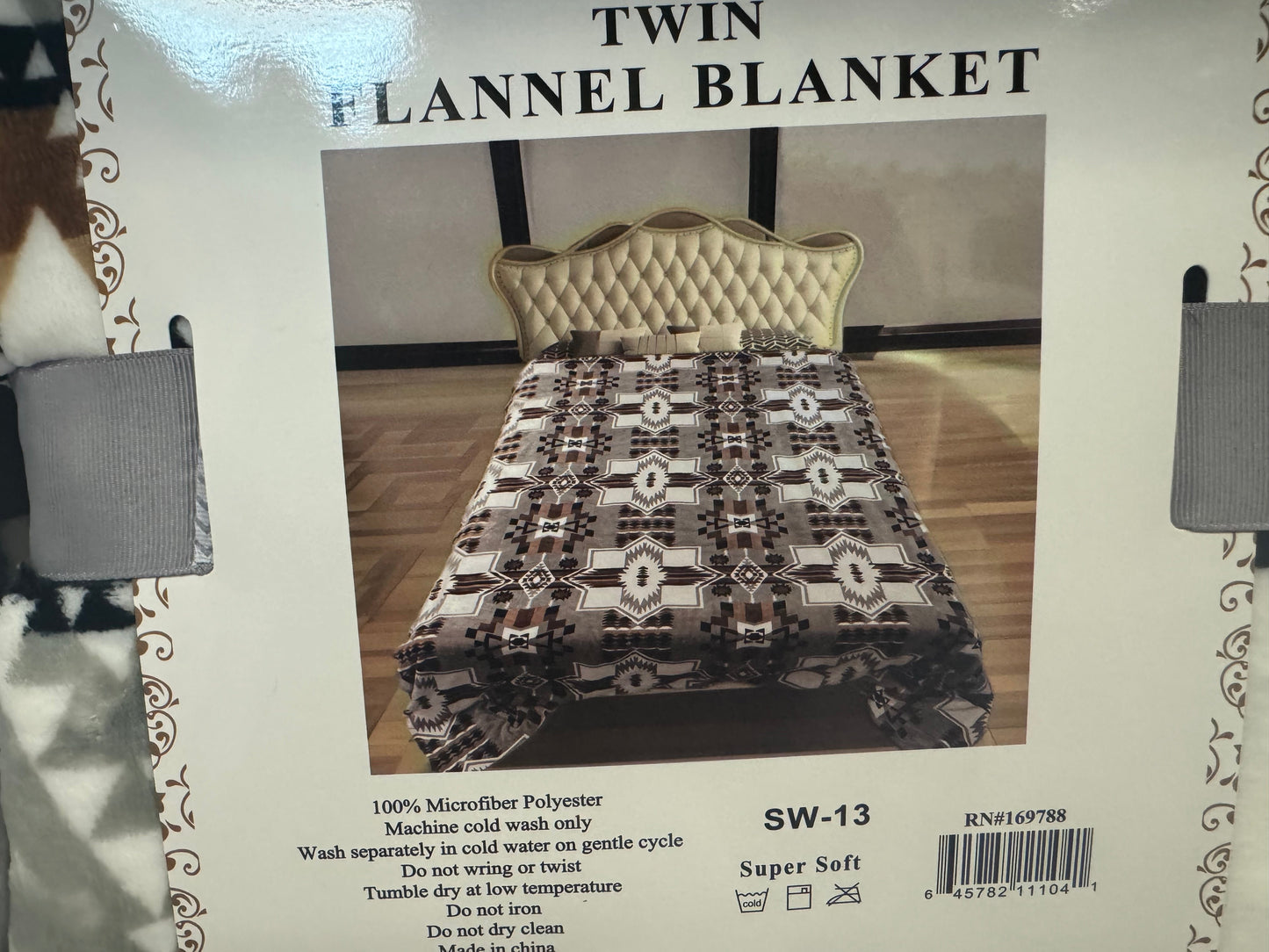 Twin Super Plush Aztec Blankets