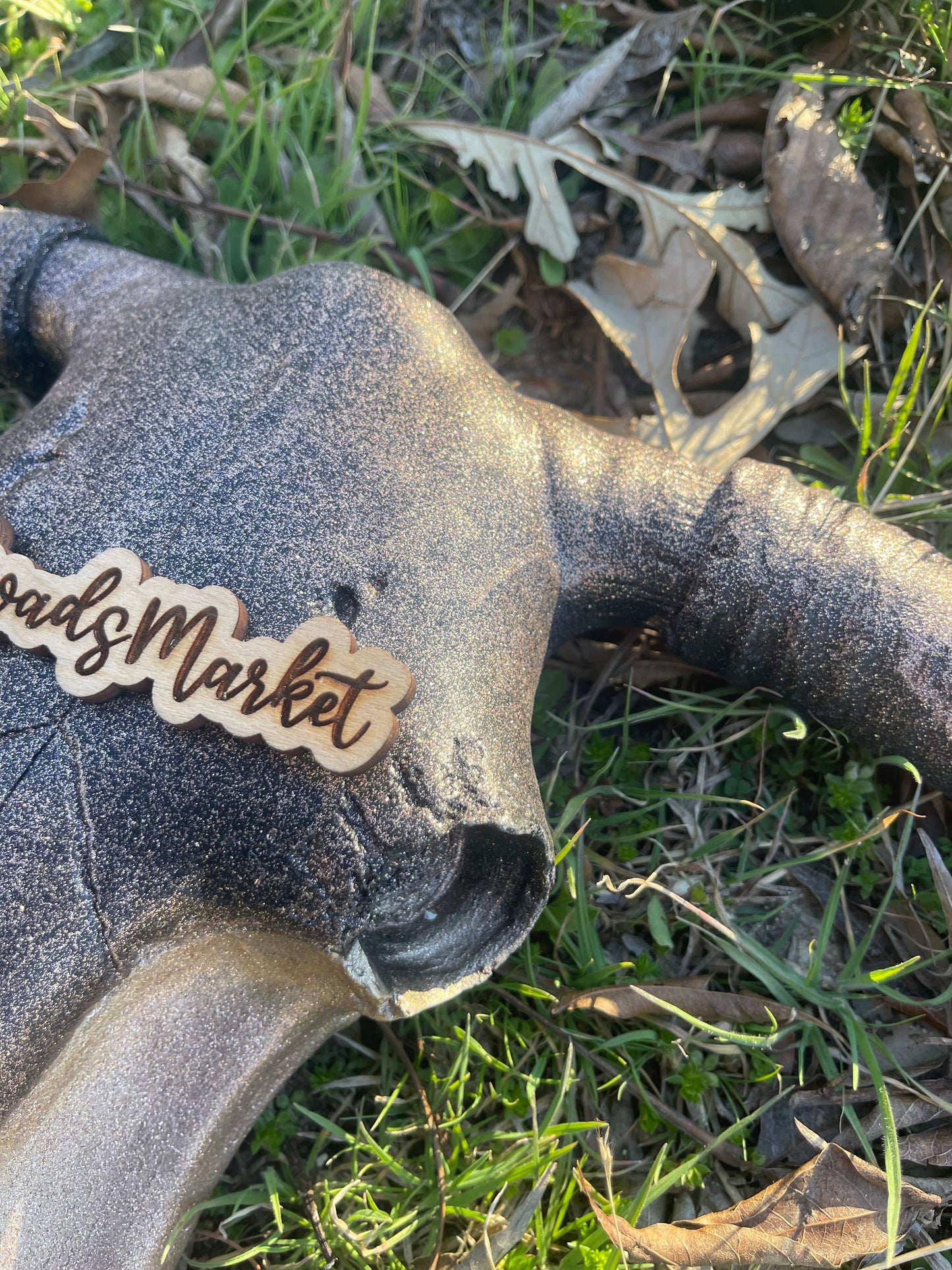 Julie Rose Gold Flux Cowskull