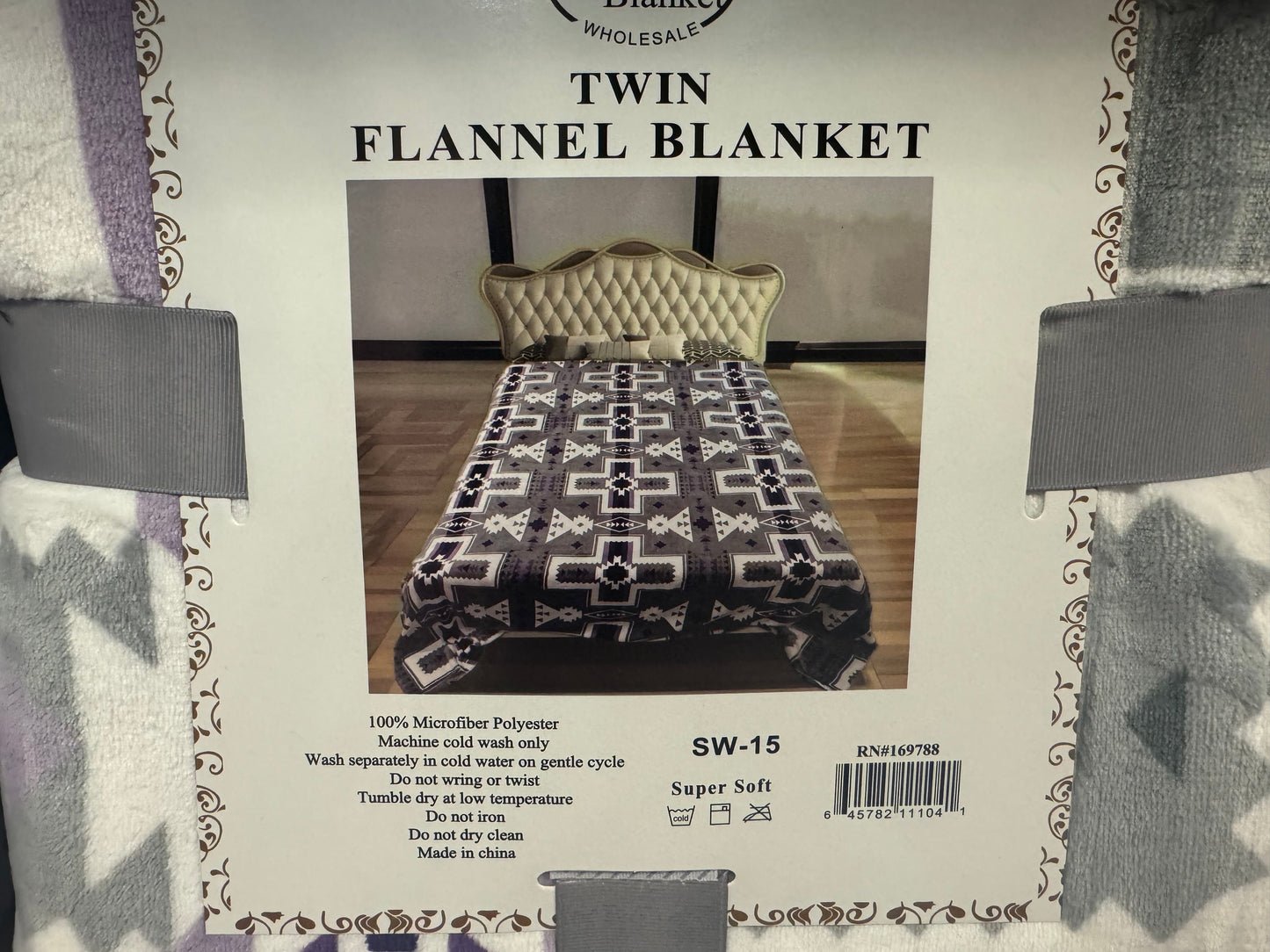 Twin Super Plush Aztec Blankets