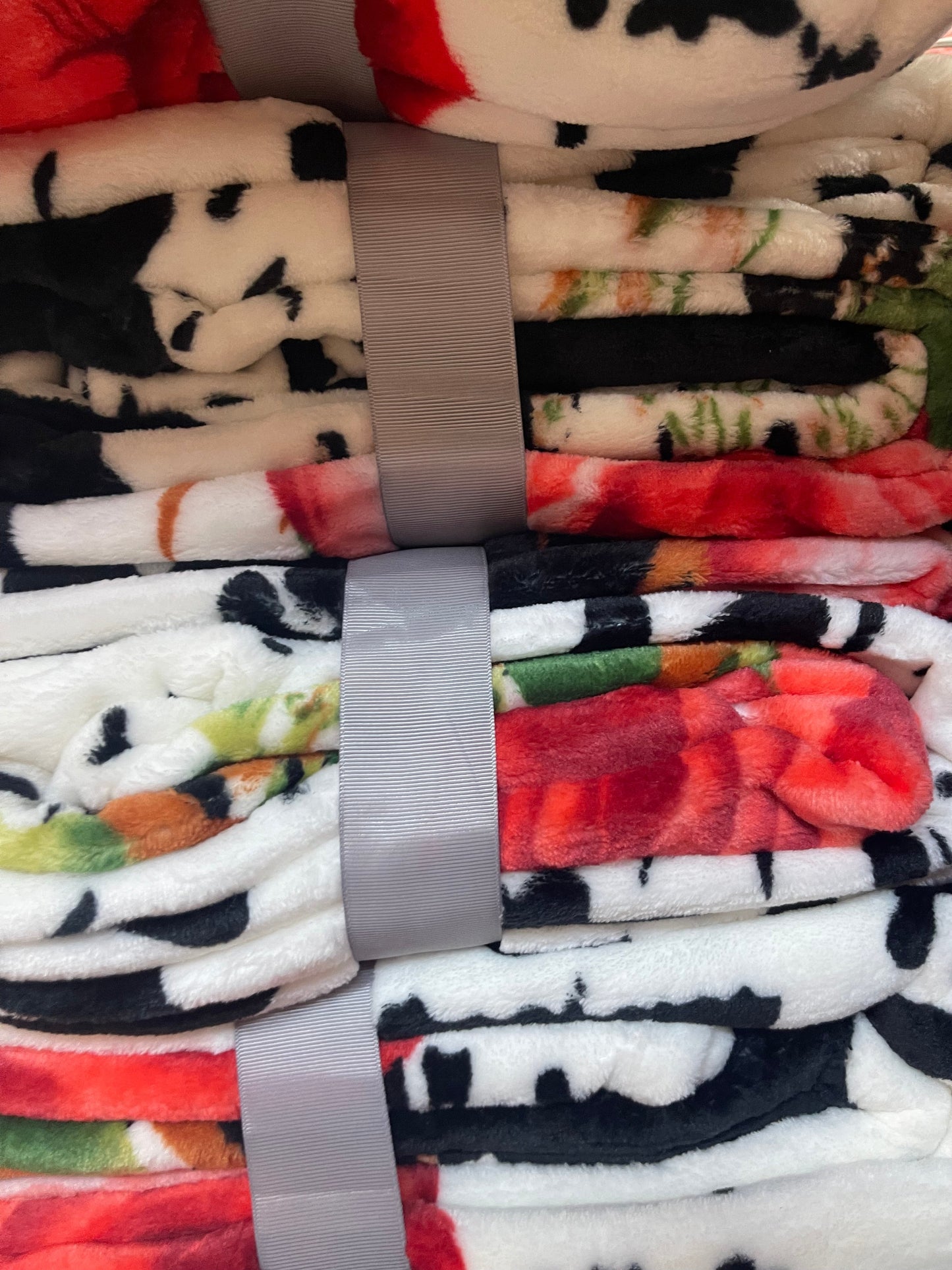 Cow Rose Twin Blanket