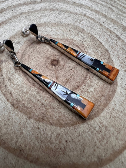 Jason Bobelu Multi-Stone & Sterling Silver Earrings