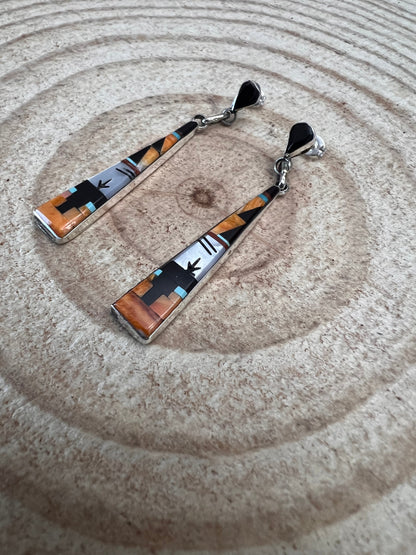 Jason Bobelu Multi-Stone & Sterling Silver Earrings