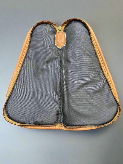 Brown & White Cowhide Gun Case with Handle