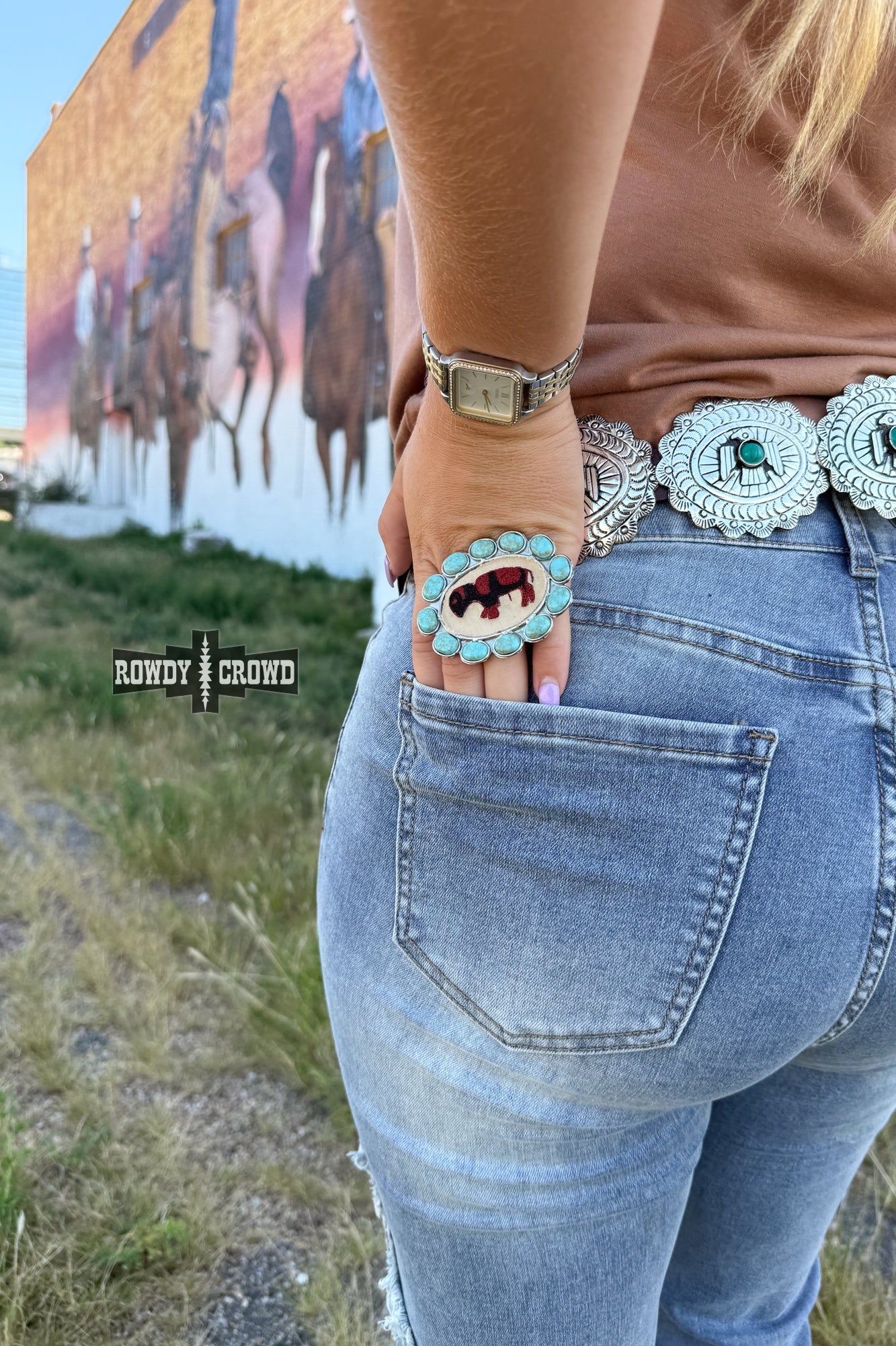 Blazing Buffalo Scarf Slide