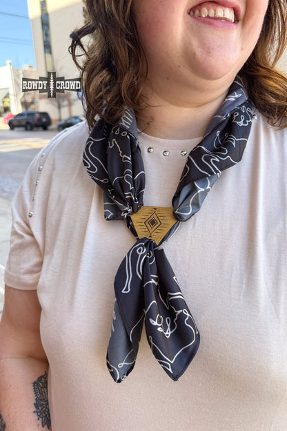 Cowboy Way Scarf Slides