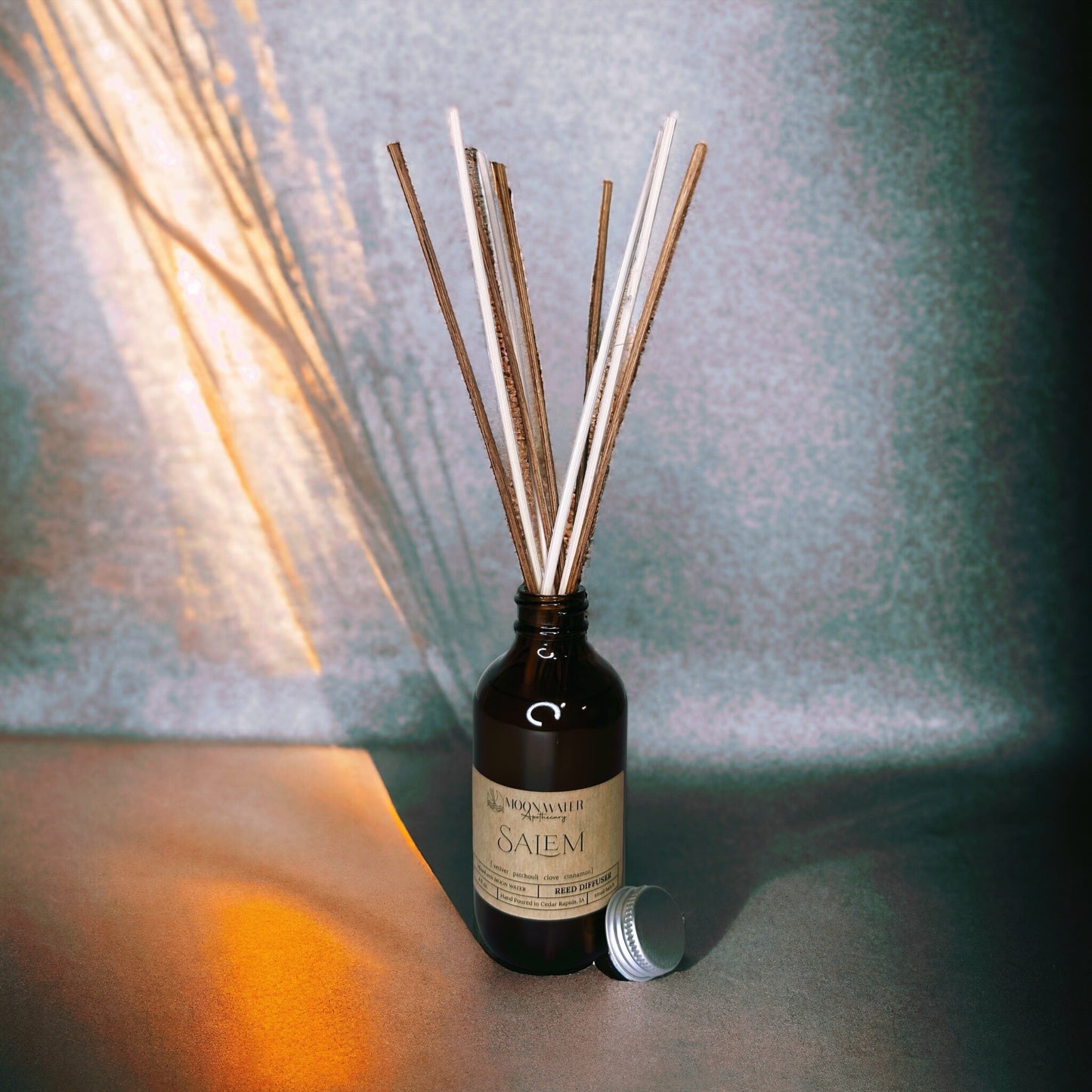 SALEM - REED DIFFUSER, REED DIFFUSER -- Vetiver, Clove, Patchouli & Cinnamon