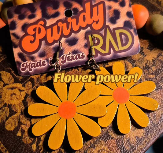 Flower power earrings