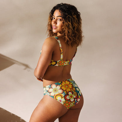 Yeehaw Woodstock Retro Floral Bikini