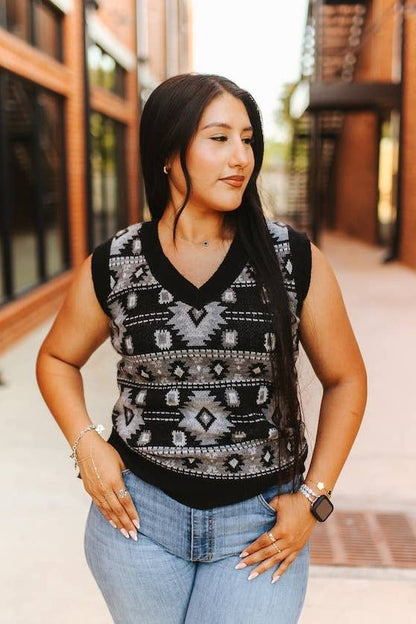Black Knit Sweater Top - Medium remaining