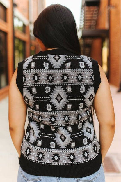 Black Knit Sweater Top - Medium remaining