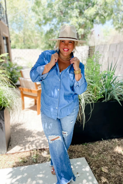 Dakota Denim Top - Extra small remaining