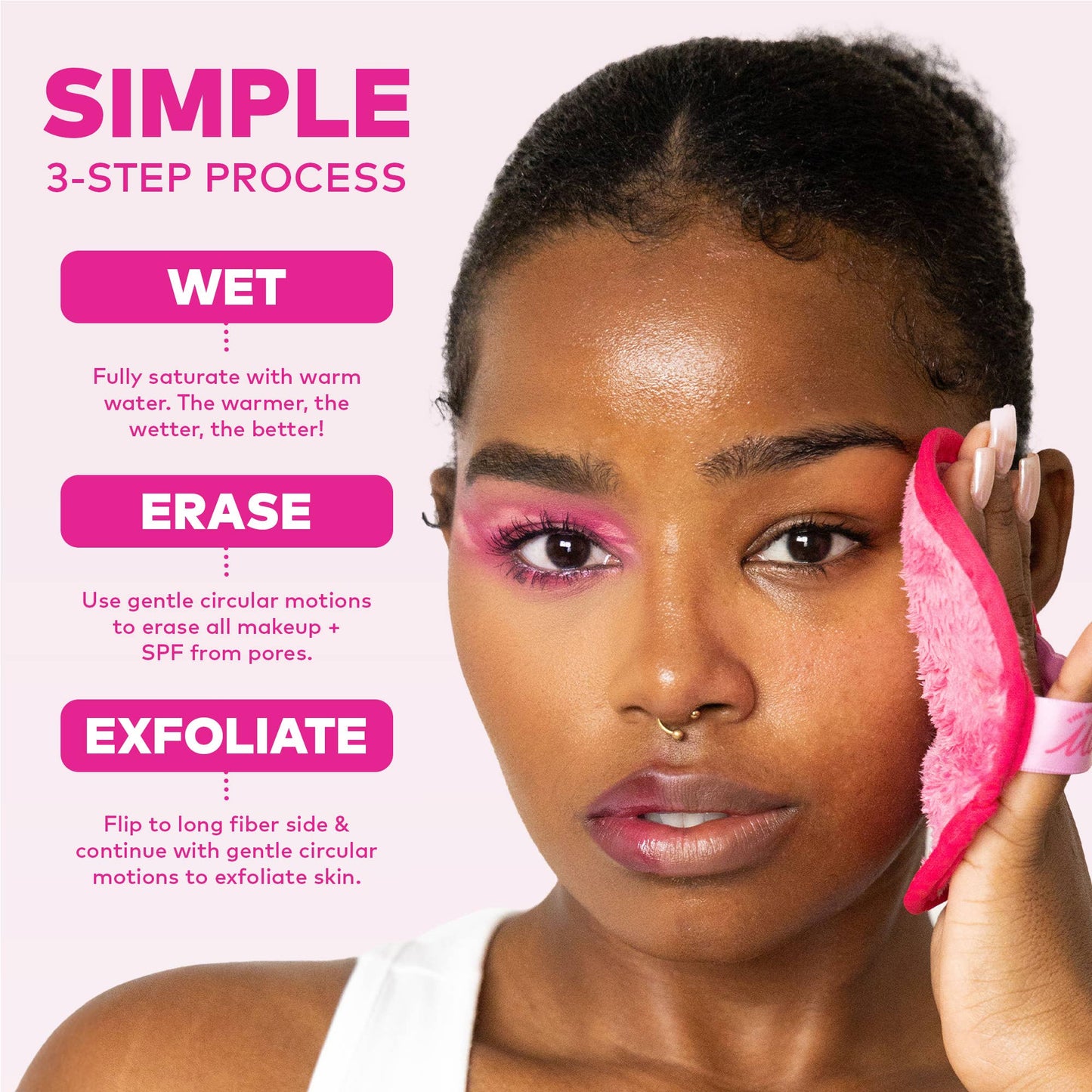 The Original MakeUp Eraser - Original Pink MakeUp Eraser PRO | Best Seller