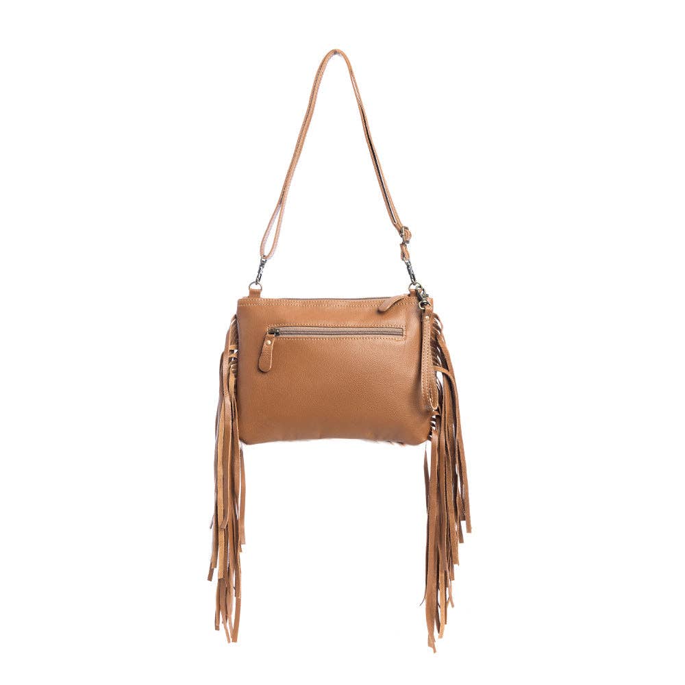 Myra Bag - Mescalaro Hill Leather & Hairon Bag in Warm Caramel