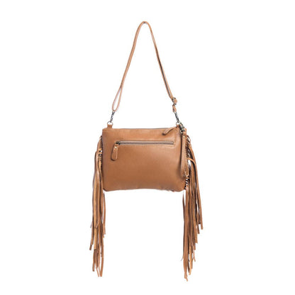 Myra Bag - Mescalaro Hill Leather & Hairon Bag in Warm Caramel