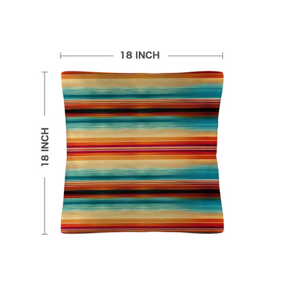 Colores De Mexico Southwest Serape Pillow Case 18x18" Made in America