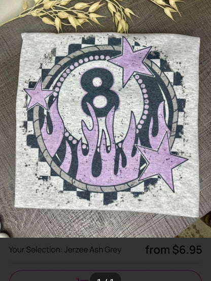 Flaming 8 Ball T-shirt