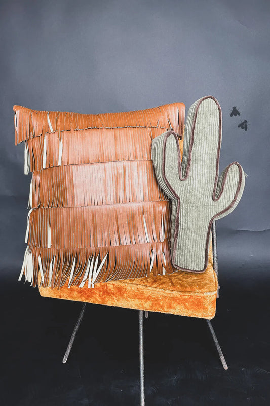 Fringe Flair Saddle pillow cover