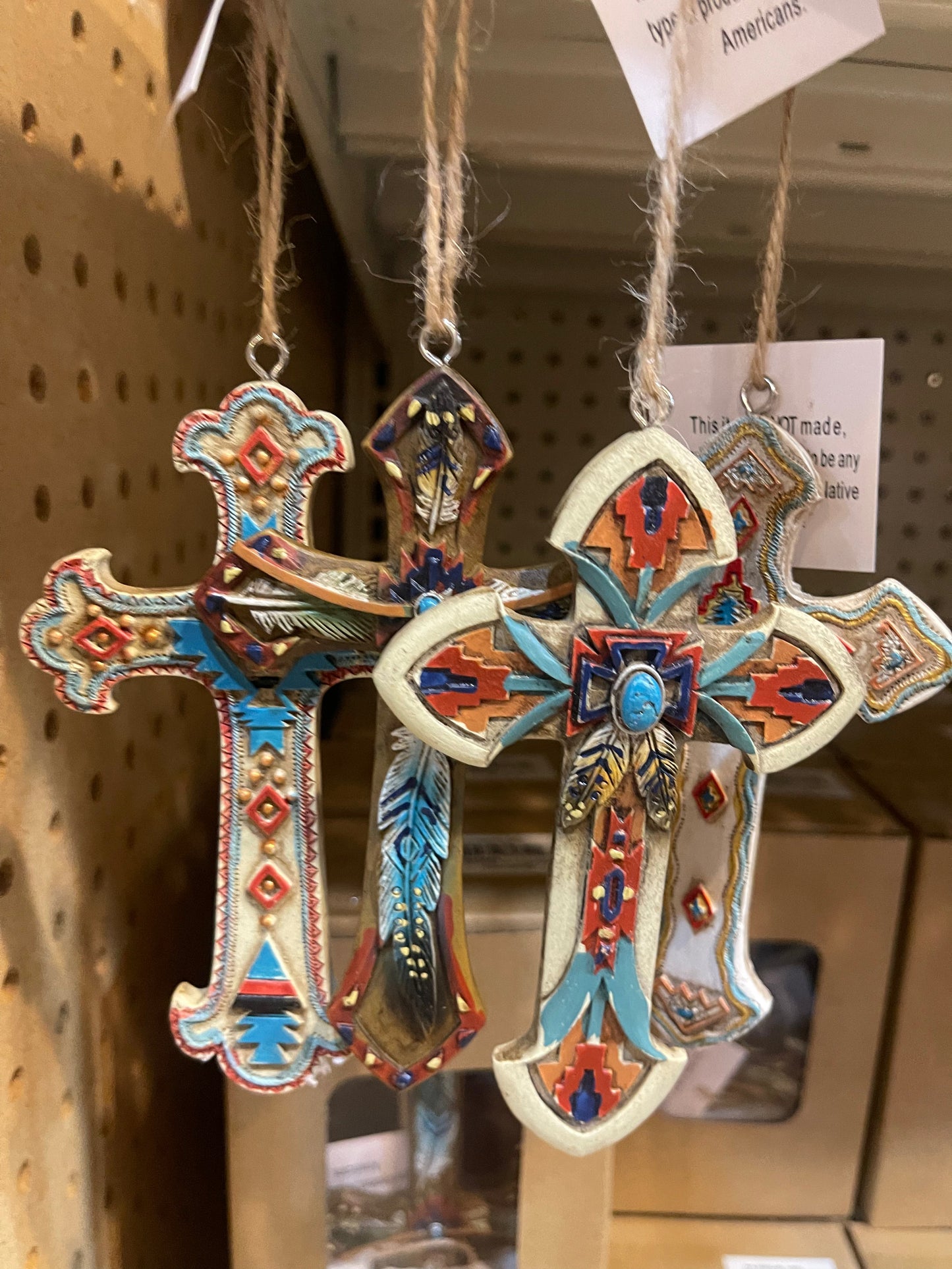 Western Aztec Cross Ornaments