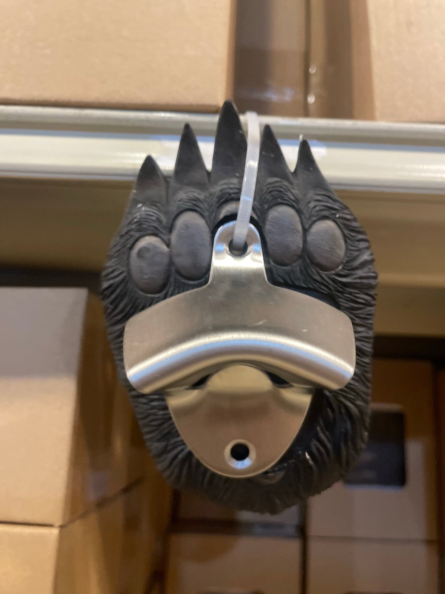 Black Bear Paw Bottle Opener