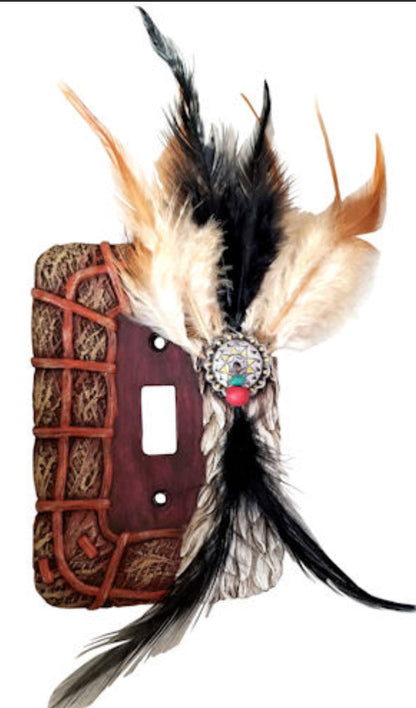 Feather Concho Cover Plates