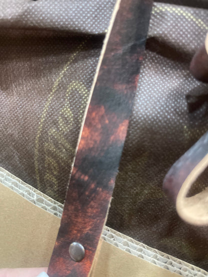 Leather Etched Floral Crossbody Purse