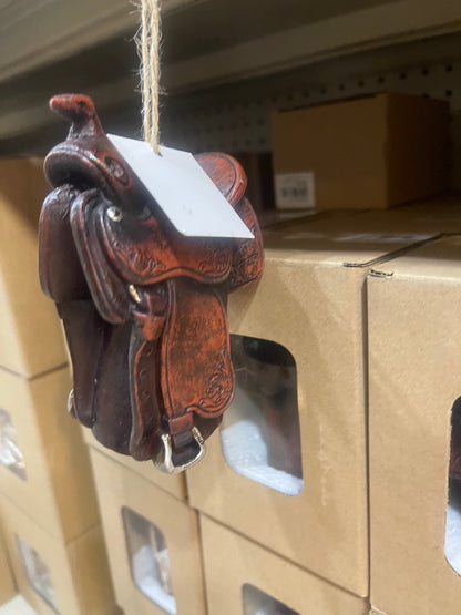Saddle Christmas Ornament