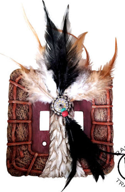 Feather Concho Cover Plates