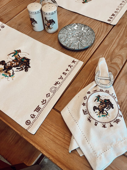 The Bronc Placemat Set of 4
