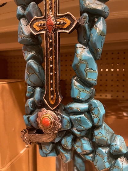 Turquoise Stone Boot Wall Decor