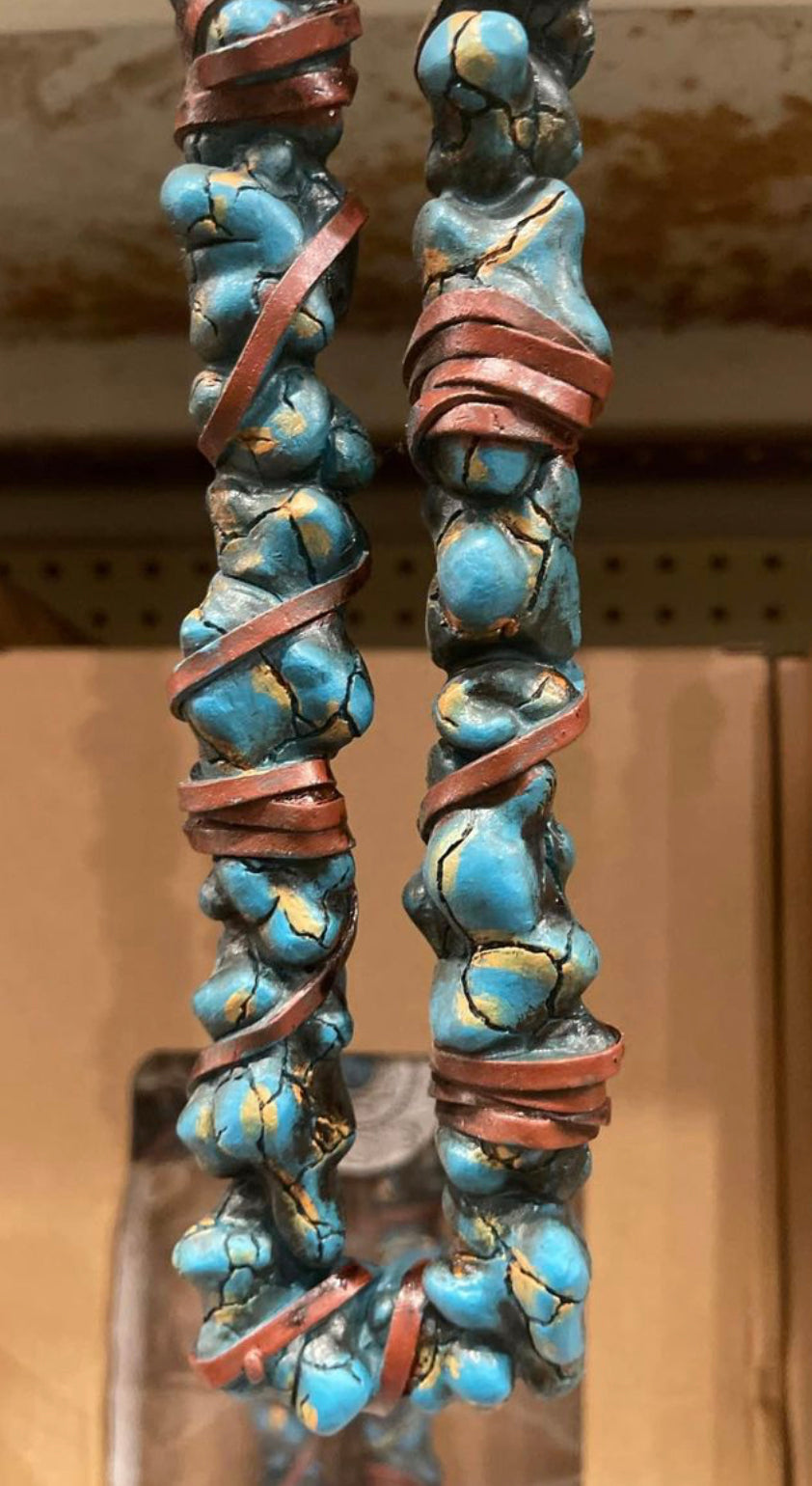 Turquoise Medallion Stone Cross