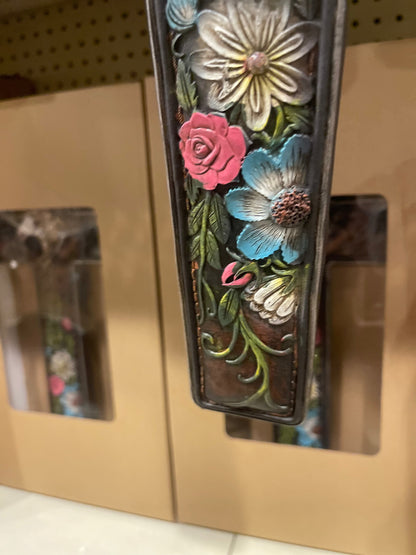 Horse Floral Horseshoe Cross