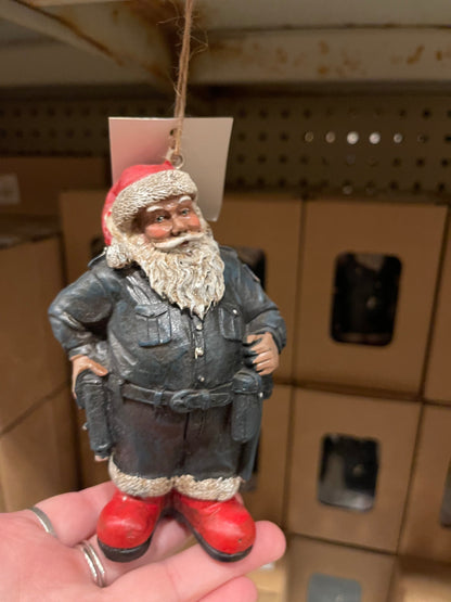 Santa Cop Ornament