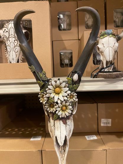 Daisy Floral Skull