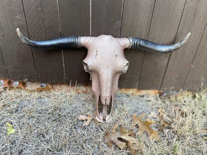 Dusty Rose Sparkle Cowskull