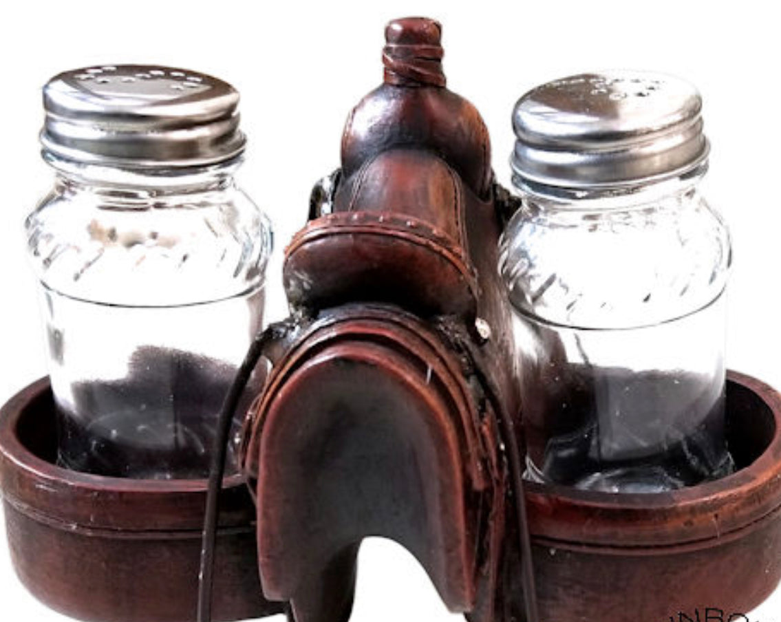 Saddle Salt & Pepper Shaker Set