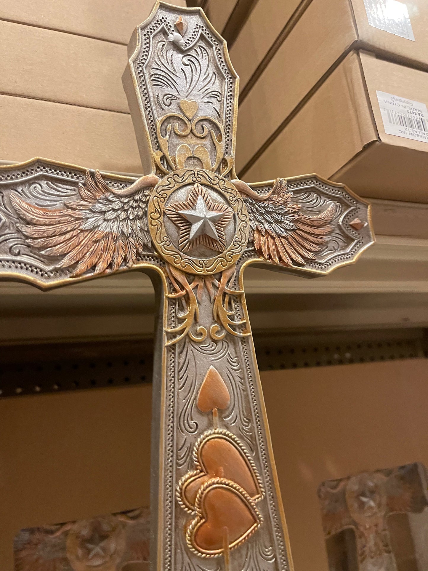 Silver & Gold Western Cross