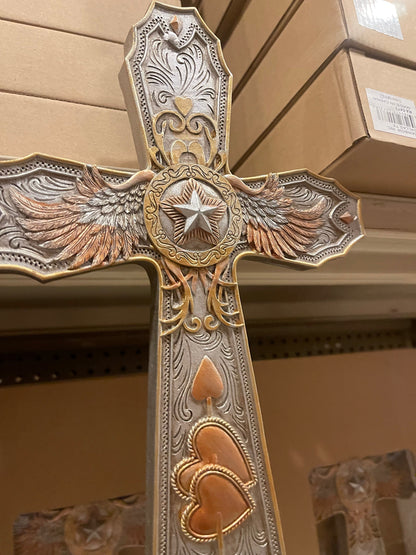 Silver & Gold Western Cross