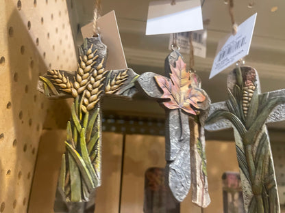 Wheat Corn Rose Ornament Set