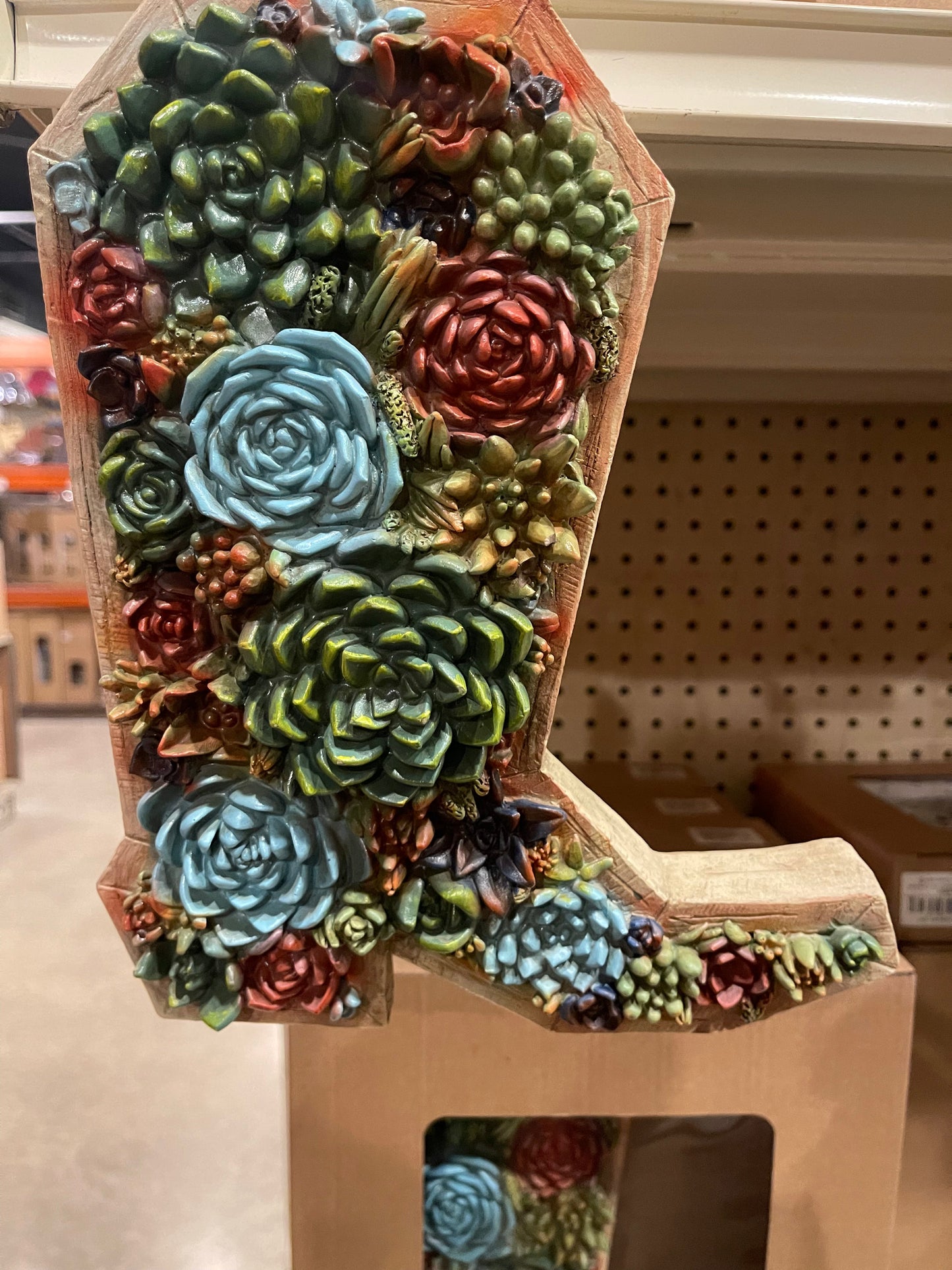 Succulent Boot Wall Decor