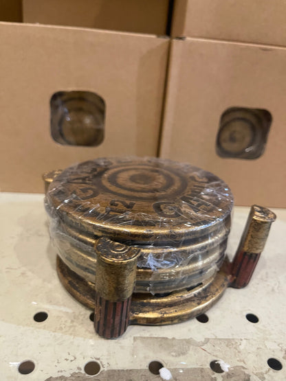 Shot Shell Coaster Set