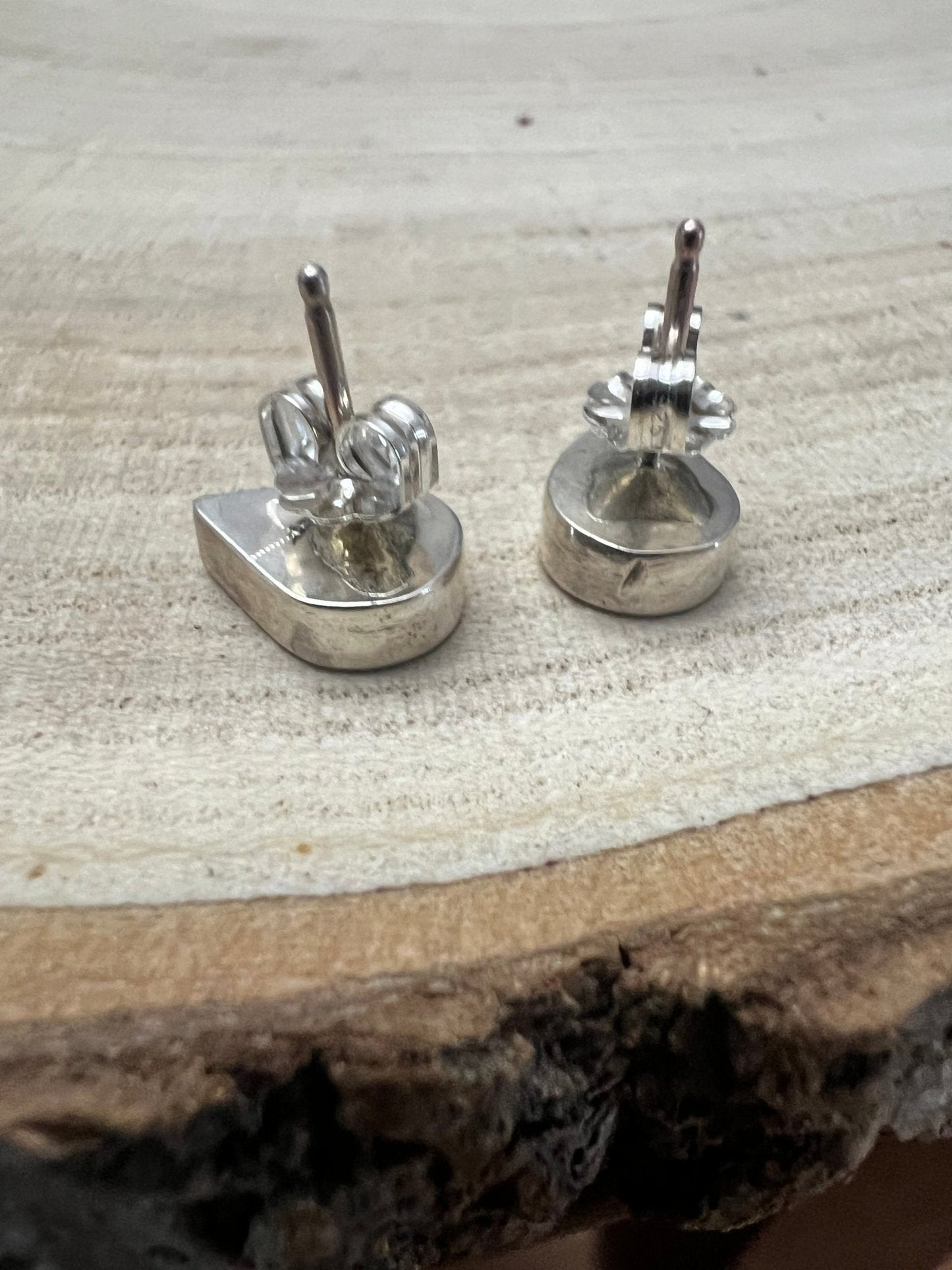 Lynette Johnson Inlay Turquoise and Sterling Silver Post Earrings