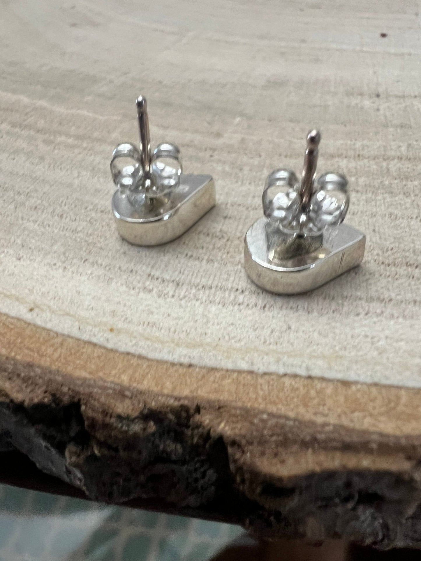 Lynette Johnson Inlay Turquoise and Sterling Silver Post Earrings